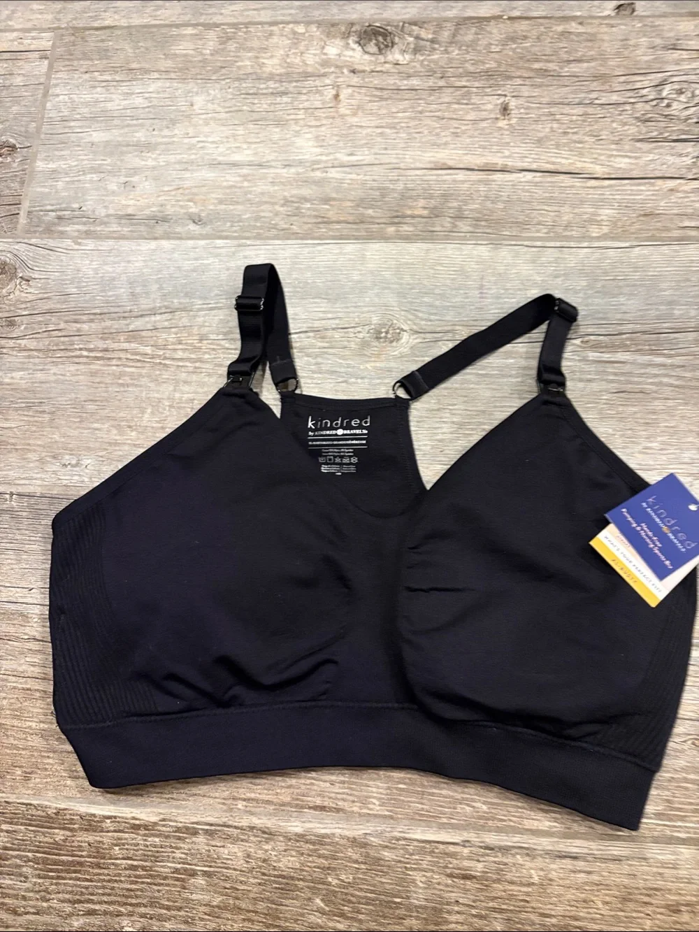 Kindred bravely Nursing & Pumping Bralette — Black size XL busty